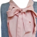 Pink/Grey Sleeveless Blouse